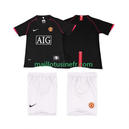 Maillot de Foot Manchester United 2007 2008 Extérieur Retro - Enfant